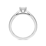Platinum 0.41ct Diamond Princess Cut Solitaire Ring FEU-2013