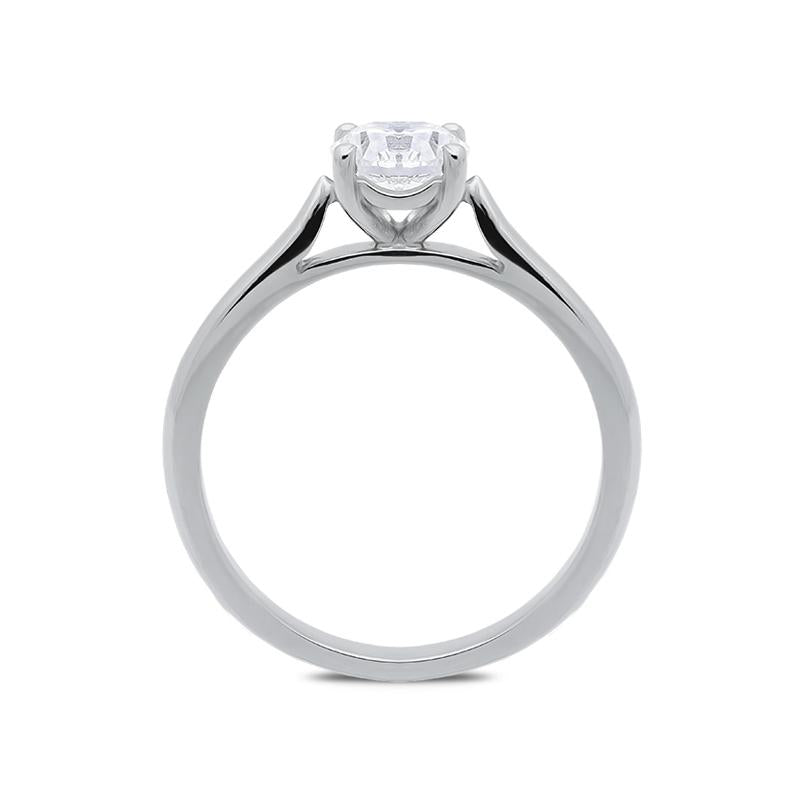 Platinum 0.70ct Diamond Brilliant Cut Solitaire Ring, FEU-1613.
